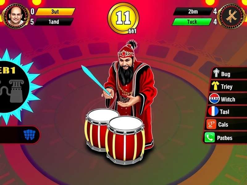 Dhol Beat Masters Gameplay Screenshot